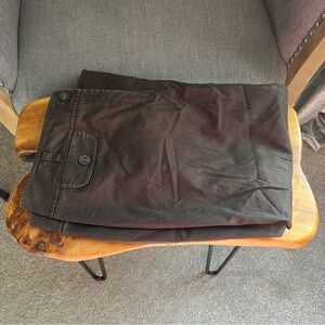 Brown Cropped Casual Pants with Ankle Length
